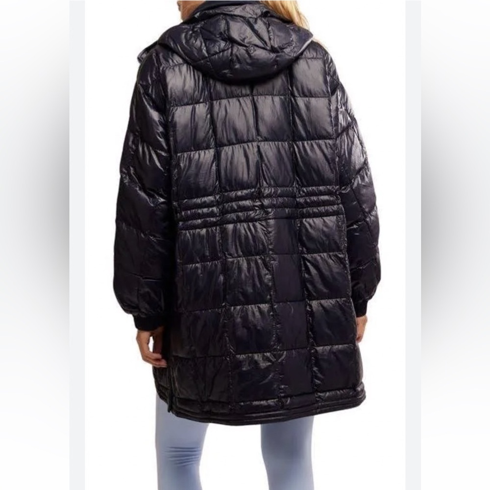 NEW Free People x FP Movement Patricia Packable Puffer Jacket in Shiny Black - Picture 5 of 16